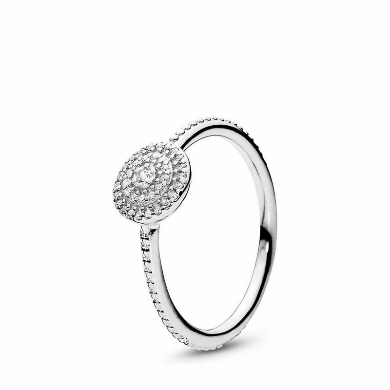 Pandora Radiant Elegance Stackable Ring - Sterling Silver/Cubic Zirconia - Canada | RG9311AU